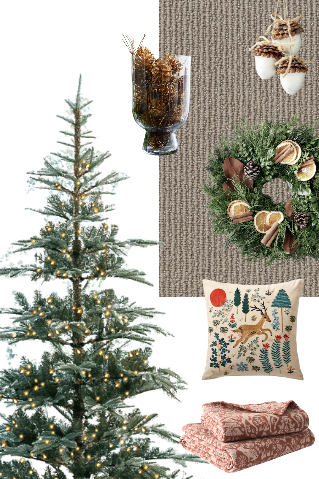 nature-inspired holiday decor